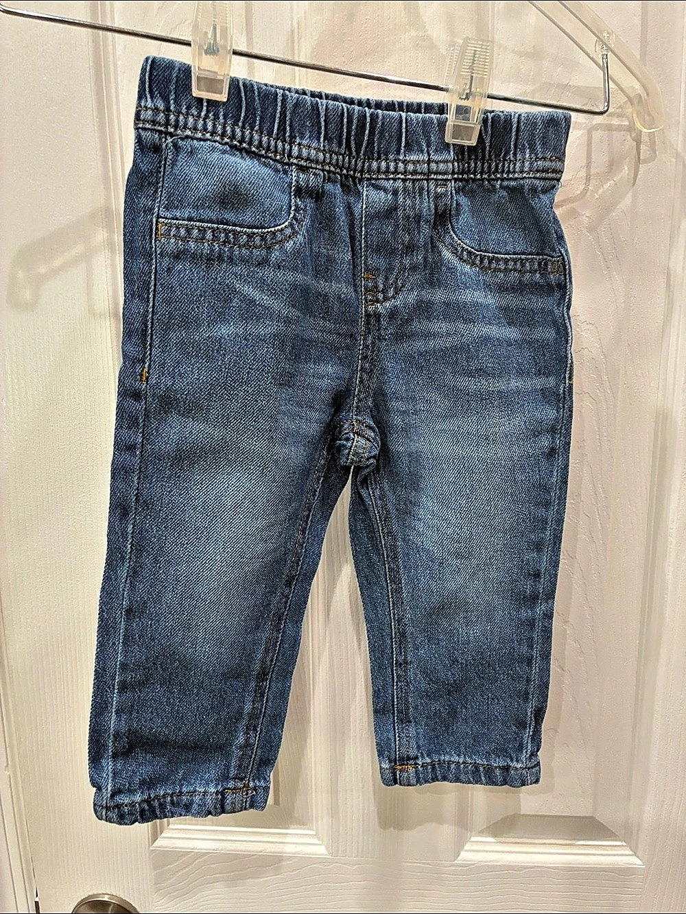 Wrangler Infant Pull-On Denim Jeans Blue Baby 12M
